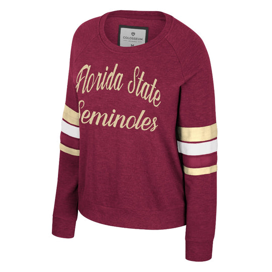Florida State Seminoles Women's Poppy Scoop Neck Raglan Long Sleeve Tee