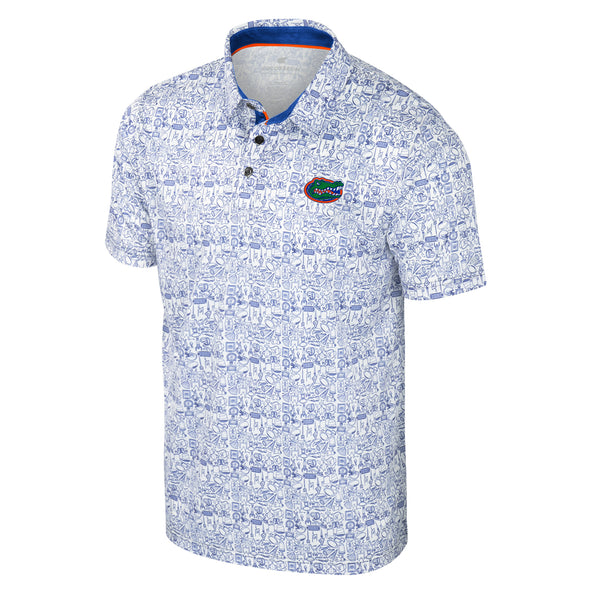 Florida Gators It's Time! Allover Printed Polo