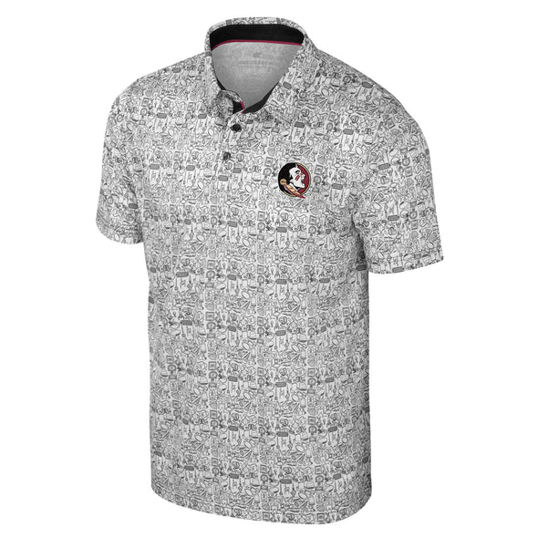 Florida State Seminoles It's Time! Allover Printed Polo