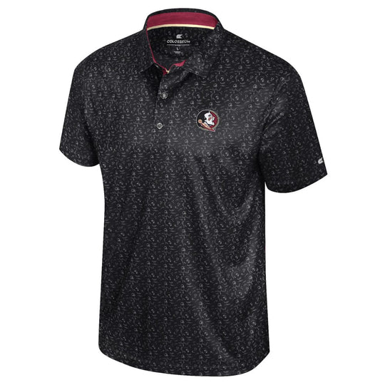 Florida State Seminoles Time For Football!  All Over Printed Polo