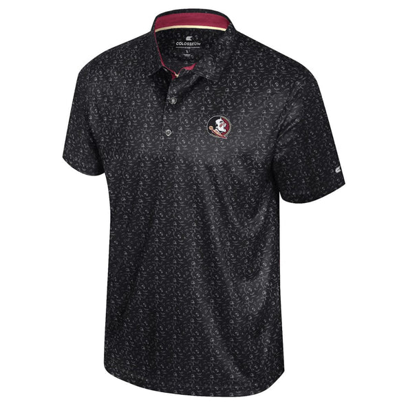 Florida State Seminoles Time For Football!  All Over Printed Polo