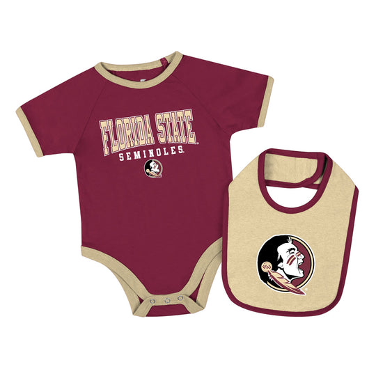 Florida State Seminoles Colosseum Infant Bingo Onesie & Bib Set