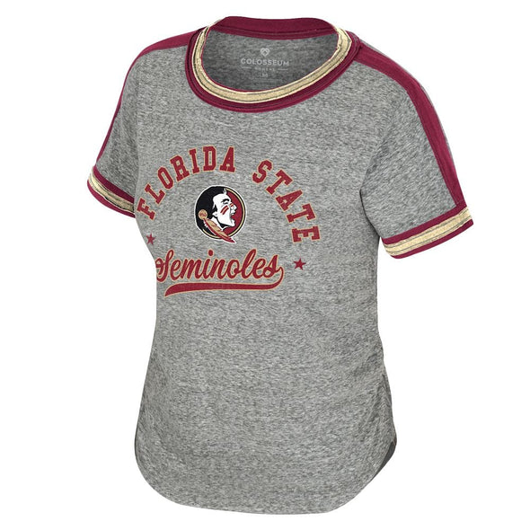 Florida State Seminoles Women's Sophia Ruched Short Sleeve Tee