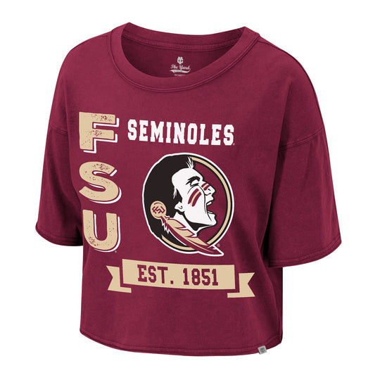Florida State Seminoles Colosseum Women's The Yard Victoria Boxy Cropped Tee