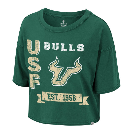 South Florida Bulls Colosseum Women's The Yard Victoria Boxy Cropped Tee