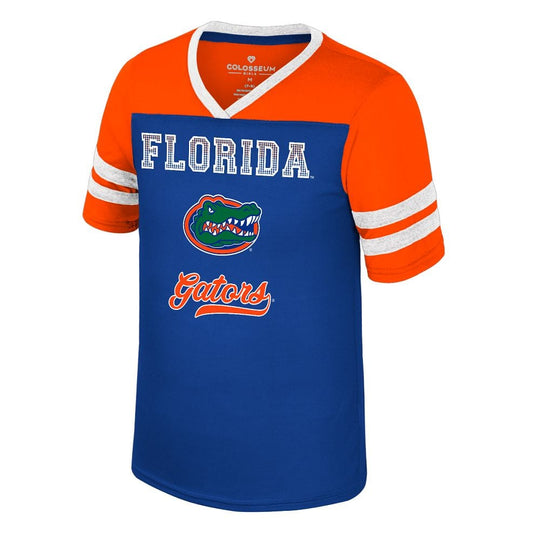 Florida Gators Girls Youth Princess Bubble Gum Bling Tee