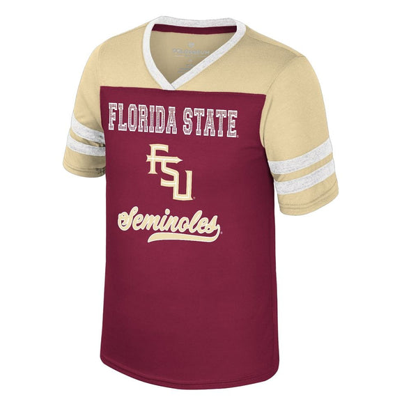 Florida State Seminoles Girls Youth Princess Bubble Gum Bling Tee
