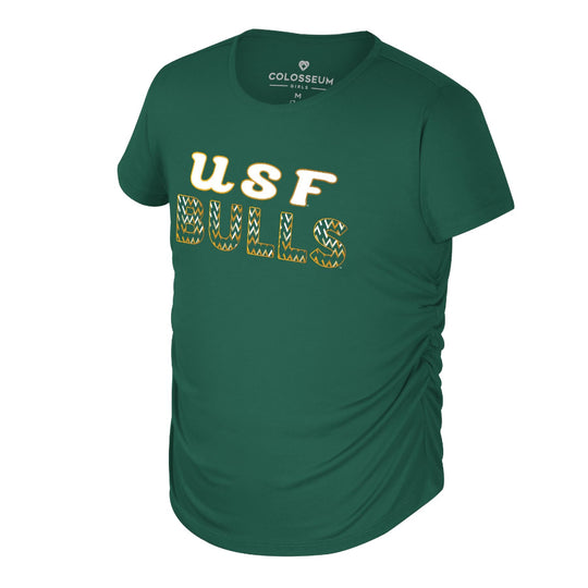 South Florida Bulls Girls Bree Ruched Tee
