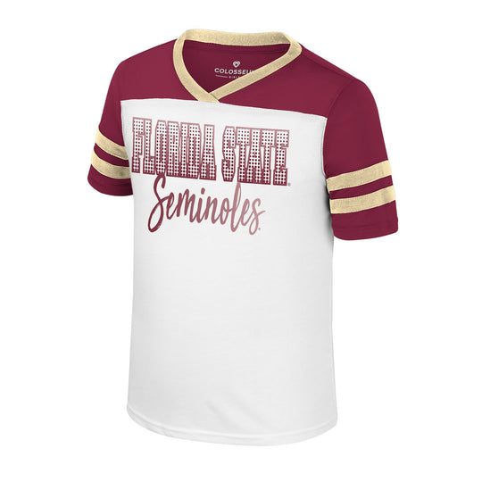 Florida State Seminoles Colosseum Girls Youth Missy V-Neck Tee