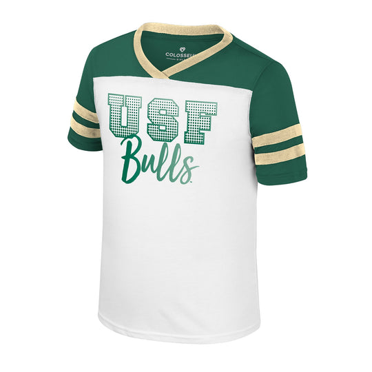 South Florida Bulls Colosseum Girls Youth Missy V-Neck Tee