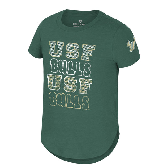 South Florida Bulls Colosseum Girls Youth Bluey Tee