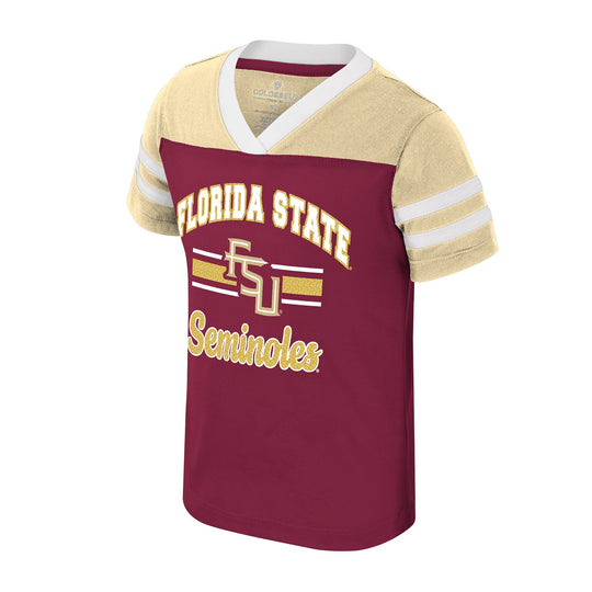 Florida State Seminoles Colosseum Girls Toddler Janelle V-Neck Tee