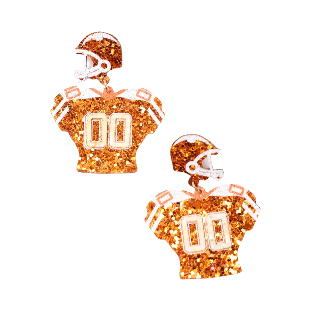 Tampa Bay Buccaneers Creamsicle Gear Up Jersey Earrings – Heads and Tails