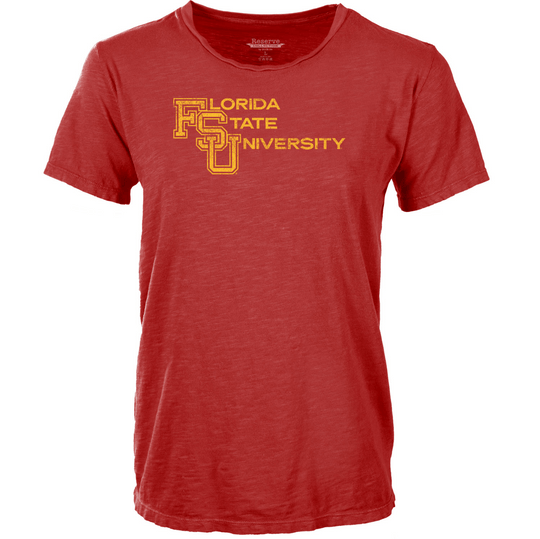 Florida State Seminoles Women's College Vault R84 Cryptic Slub Tee