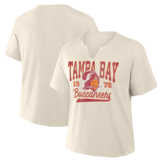 Tampa Bay Buccaneers Fanatics Women's Heritage First Fluid Motion Stadium Slub Tee