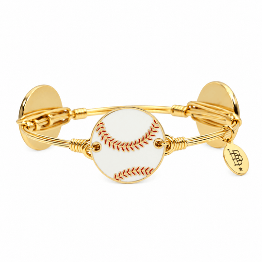 Tampa Bay Rays Retro Baseball Bangle Bracelet