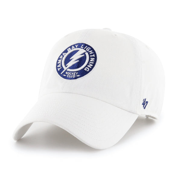Tampa Bay Lightning Patch Logo Clean Up Adjustable Hat - White