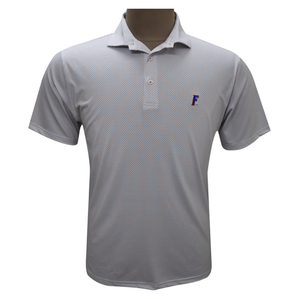 Florida Gators Horn Legend Athletic F Logo Bamboo Charcoal Checkers Polo
