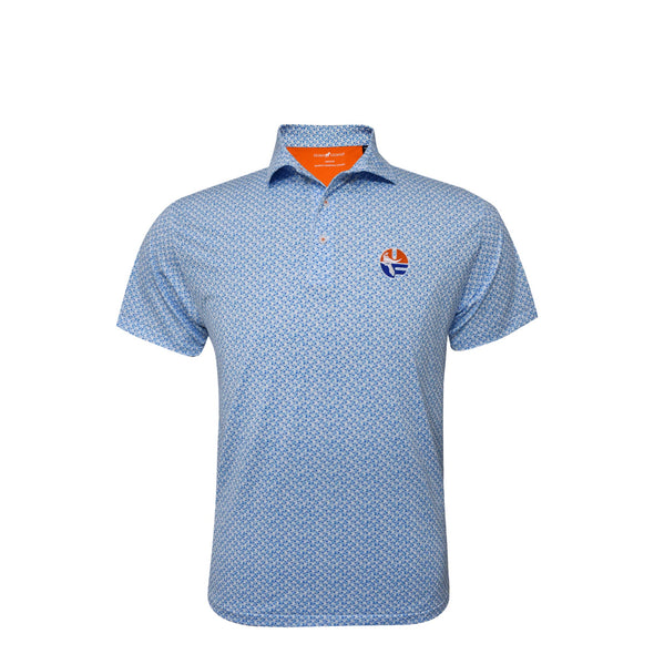 Florida Gators Horn Legend Vault Academic UF Logo Bamboo Charcoal Petal Polo