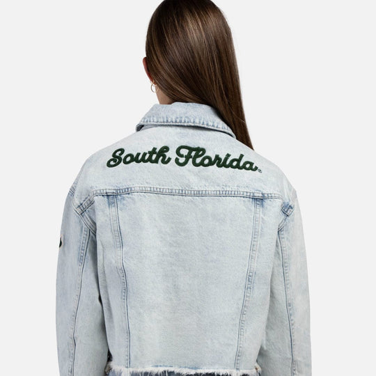 South Florida Bulls Women's 'South Florida" & Horn Logo Jean Jacket