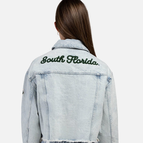 South Florida Bulls Women's 'South Florida" & Horn Logo Jean Jacket