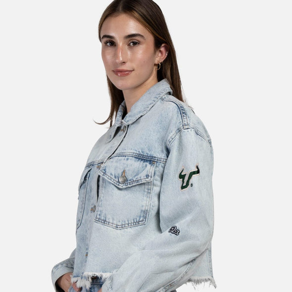 South Florida Bulls Women's 'South Florida" & Horn Logo Jean Jacket