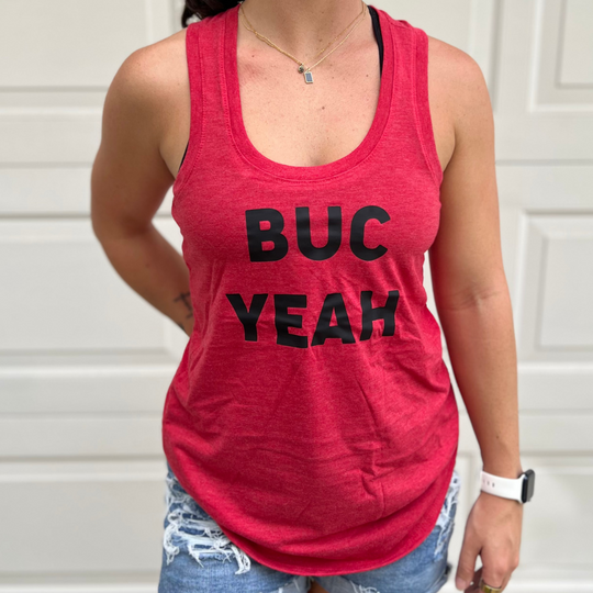 Tampa Bay Buccaneers Women's Buc Yeah Racerback Tank Top