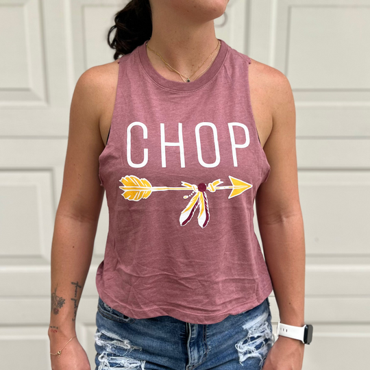 Florida State Seminoles Chop Crop Top Muscle Tank Top