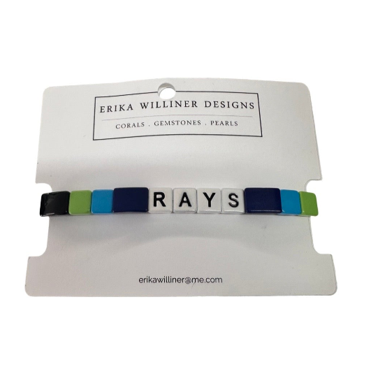 Tampa Bay Rays City Connect Tile Beaded Bracelet