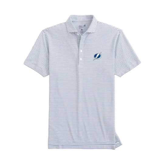 Tampa Bay Lightning Johnnie-O Secondary Logo Stetsons Striped Polo