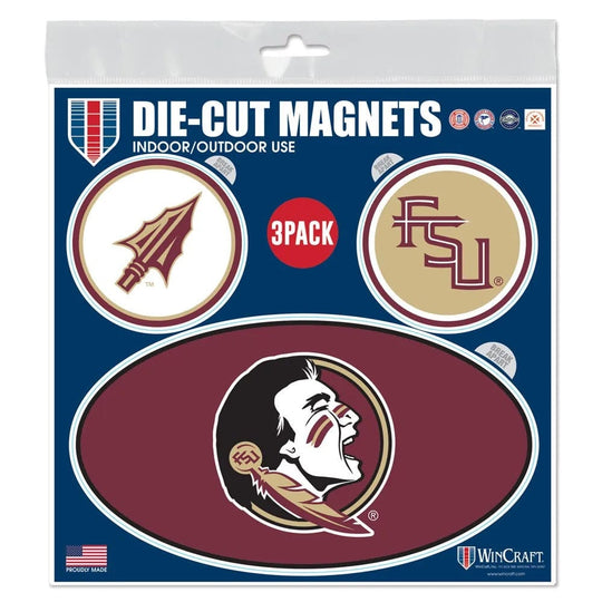 Florida State Seminoles Vinyl Magnet Set of 3