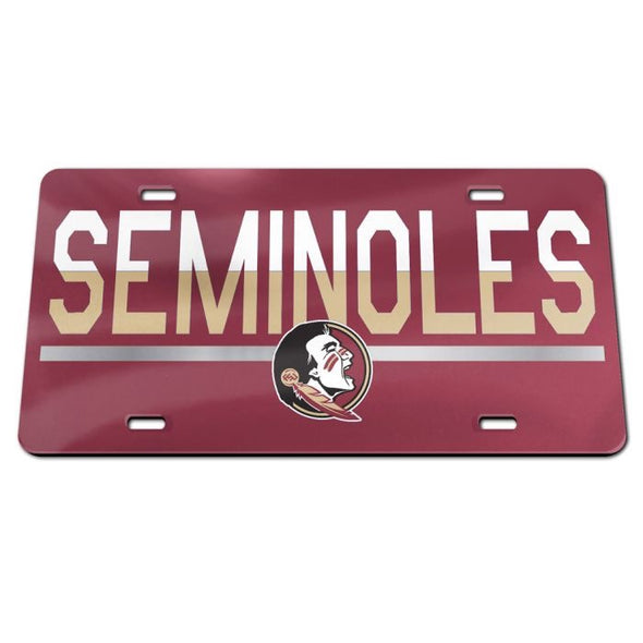 Florida State Seminoles Color Duo Specialty Acrylic Front License Plate