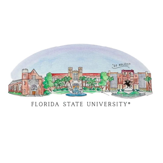 Florida State Seminoles 8" x 10" Skyline Print