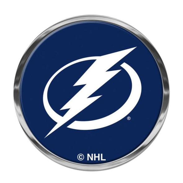 Tampa Bay Lightning Primary Chromed metal Domed Emblem