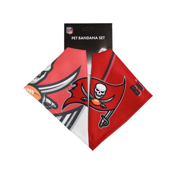 Tampa Bay Buccaneers Home and Away Pet Bandana Set