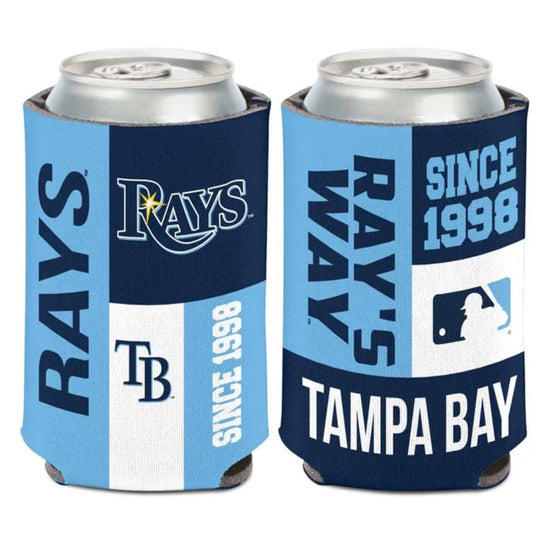Tampa Bay Rays 12oz Colorblock Team Print Can Cooler