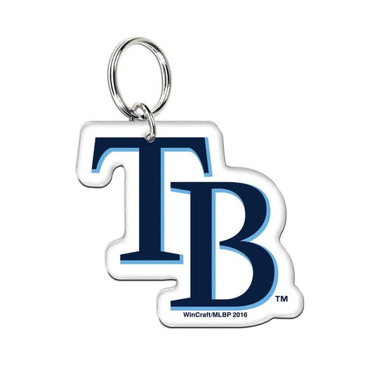 Tampa Bay Rays "TB" Acrylic Key Ring