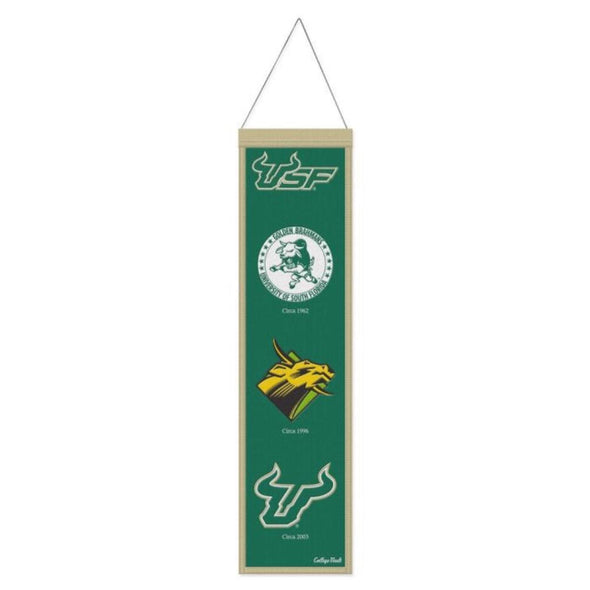 South Florida Bulls  8" x 32" College Vault EVOLUTION Wool Banner