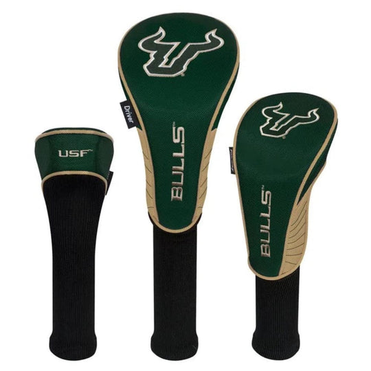 South Florida Bulls Driver-Fairway-Hybrid Set of Three Headcovers