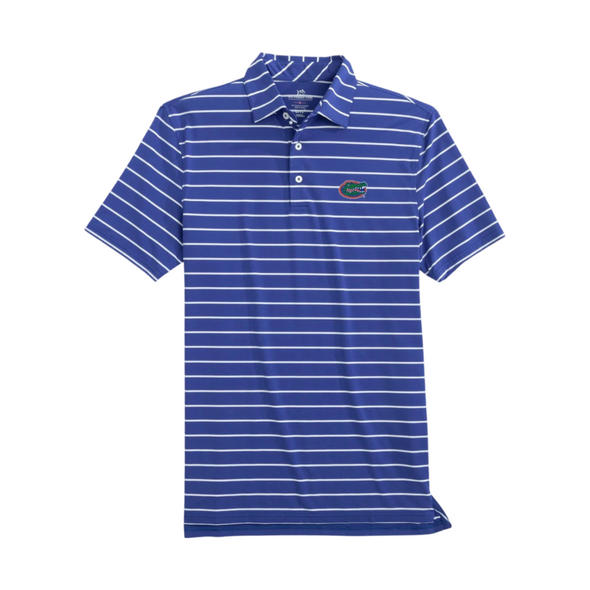 Florida Gators Southern Tide Primary Logo BRRR-EEZE Desmond Stripe Performance Polo