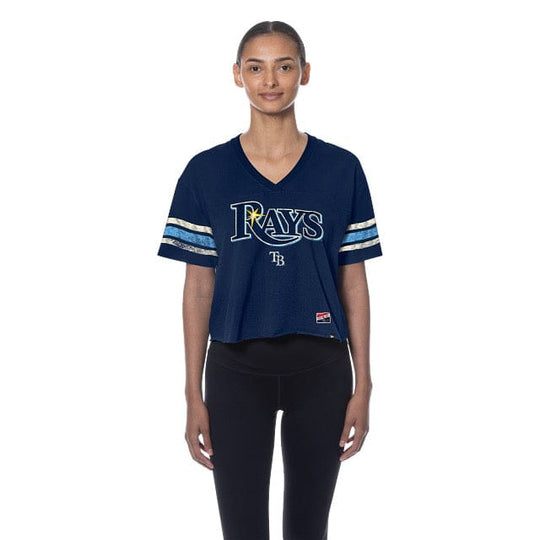 Tampa Bay Rays Women's Cropped Edge Vintage Tee