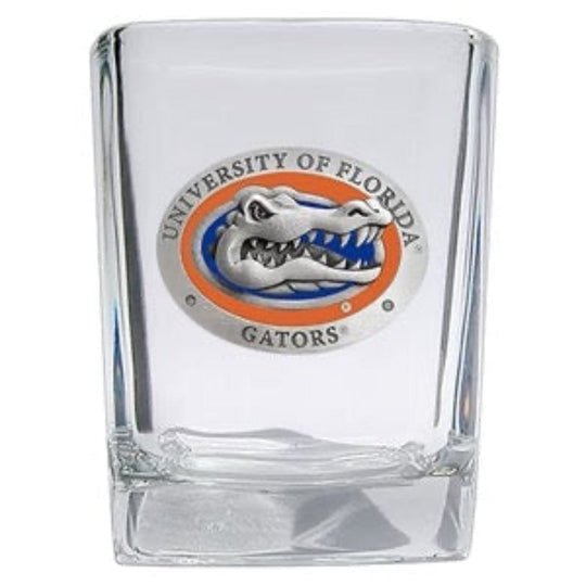 Florida Gators 1.5oz Pewter and Enamel Emblem Square Shot Glass