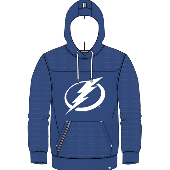 Tampa Bay Lightning Authentic Primary Logo Fleece Pullover Hoodie