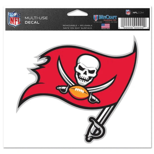 Tampa Bay Buccaneers Primary Logo 5" x 6" Multi-Use Decal
