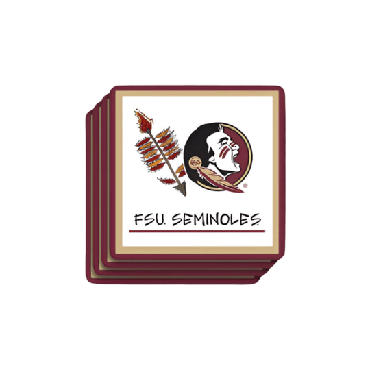 Florida State Seminoles 4 Pc Coaster Set