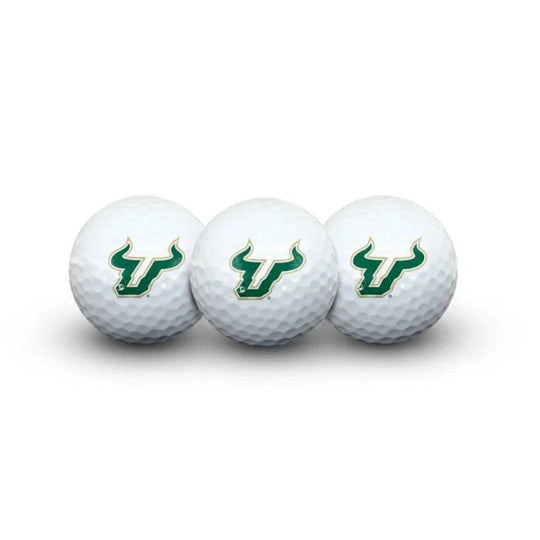 South Florida Bulls Clamshell Golf Ball Set - Pack of 3