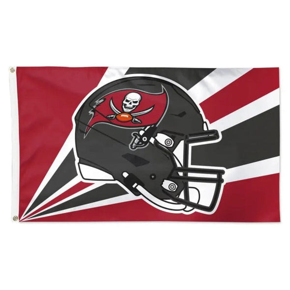 Tampa Bay Buccaneers Deluxe Retro Striped 3' x 5' Primary Logo Flag
