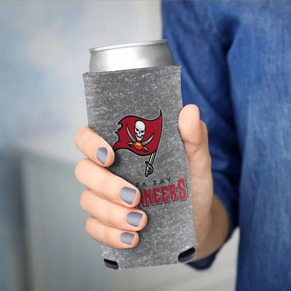Tampa Bay Buccaneers 12 oz Heather Slim Can Cooler