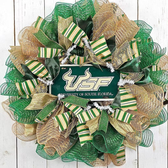 South Florida Bulls Front Door Wreath