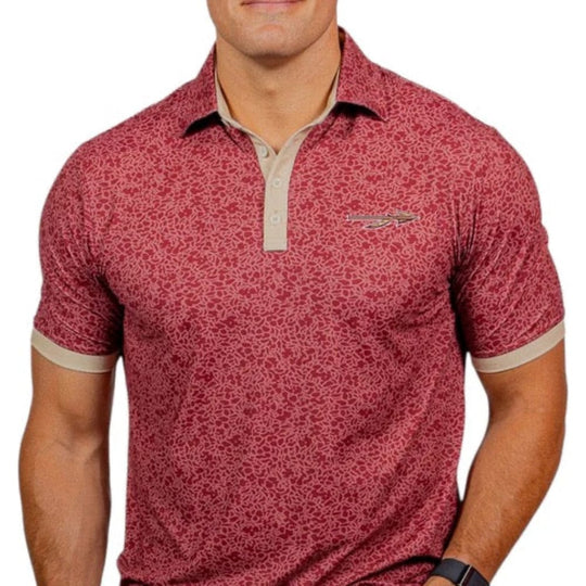 Florida State Seminoles Spear Logo Four Button Performance Polo